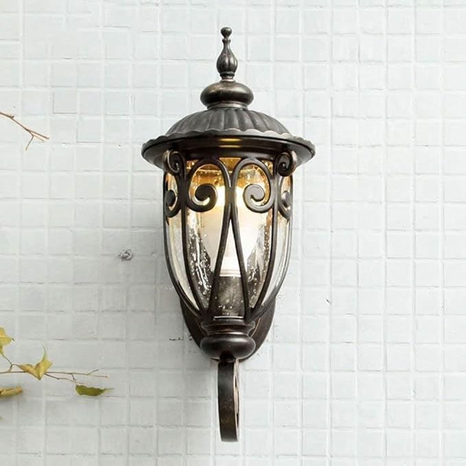 European Retro Outdoor Wall Lamp,Fashion Garden S Lantern Down Light,Waterproof Patio Lighting Sconce, Balcony | Lumora