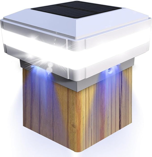 Sumaote Solar Post Cap Light for 4x4 Wooden Post, 52 LEDs 160 Lumen Outdoor Deck Lights IP65 Waterproof, 6000K | Lumora