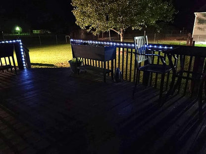 Honche Solar Rope Light 33FT 100L IP65 Weatherproof Outdoor LED Copper Fairy String Tube Lights for Party Garden Porch Yard Home Wedding Vacation New Year Holiday Decoration Lighting(Cool White)