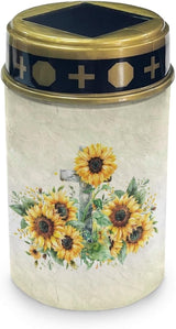 Sunflower Cross Solar Pathway Lights Outdoor Warm White Solar Garden Stake Lights Landscape Decorative Lighting for | Lumora