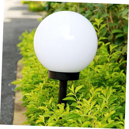 Uonlytech Solar Lights Outdoor 4PCS Outdoor Solar Lawn Light for Garden, Round Pathway Lamp Solar Landscape Light for Lawn Patio Walkway Driveway (White Light) Outdoor Decor