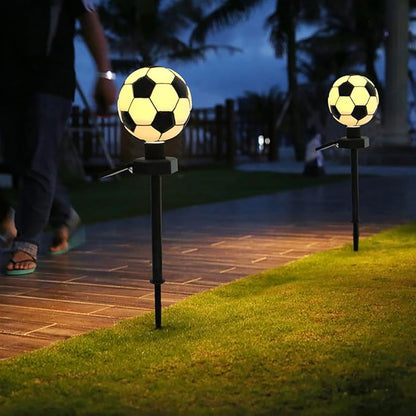 Decorative Solar Garden Stake Light Soccer-Shaped Lawn Decor Led Outdoor Landscape Lighting Energy-Saving Decorative