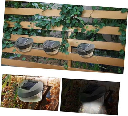 4pcs Solar Fence Lights Led Wall Lamp Outdoor Garden Light for Pathway Porch Garage Street