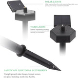 Solar Ground Plug Garden Decoration Accessory for Solar Pathway Lights, Ip55 Waterproof LED Landscape Lighting | Lumora