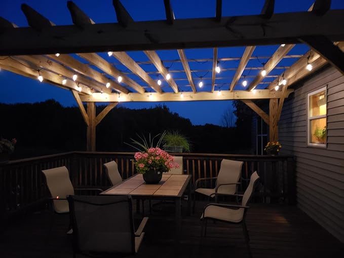 Brightech Bundle: 27 ft Solar String Lights, 1W Soft White + 30 ft Orb Plug in String Lights Warm White | Lumora
