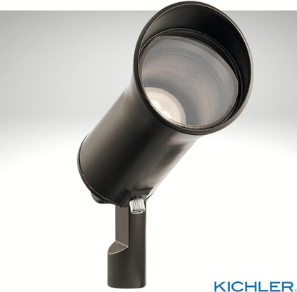 Kichler Landscape 28311 Showscape 3 Watt Olde Bronze MR11 LED Low Voltage Hardwired Spot Light - 12 Volts - 250 Lumens - 3000K (4 Pack)