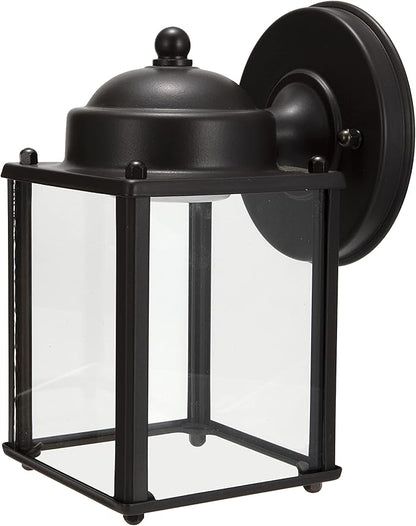 LIT-PaTH Outdoor LED Wall Lantern, Wall Sconce Porch Lighting Fixture, 3000K Warm White, 9.5W 800 Lumen, Aluminum Housing Plus Glass, Bronze Finish-2 Pack