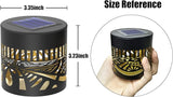 2 Pack Solar Fence Lights Metal Solar Powered Outdoor Wall Deck Lights Lotus Theme Waterproof Fence Light for | Lumora
