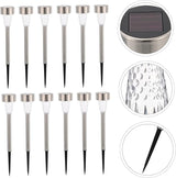 12pcs Solar Lights Patio Lights Outdoor Pathway Low Voltage Landscape Stake for Garden Decor | Lumora