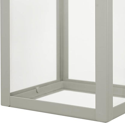 GLOBE Electric 44838 Bowery 1-Light Outdoor Indoor Wall Sconce, Matte Gray, Clear Glass Shade