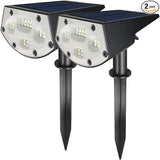 WBM Smart Solar Spot Lights Outdoor,IP65 Waterproof 20 LEDs Solar Landscape Spotlights, Solar Powered Wall Lights | Lumora