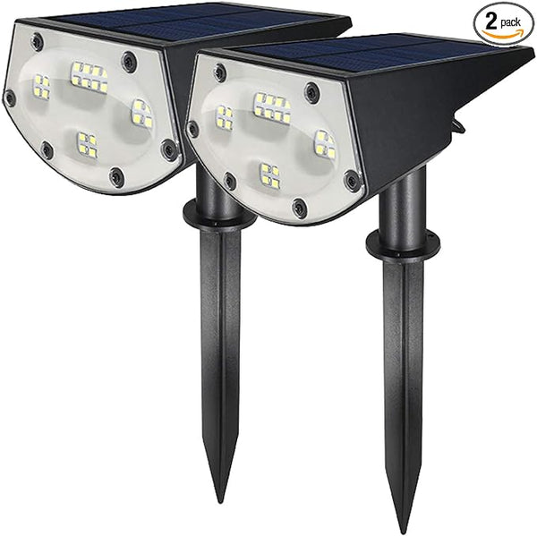 WBM Smart Solar Spot Lights Outdoor,IP65 Waterproof 20 LEDs Solar Landscape Spotlights, Solar Powered Wall Lights | Lumora