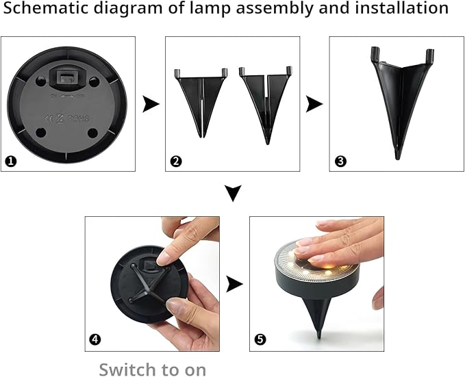 Solar Ground Lights Outdoor Waterproof IP68, 4 Pack 8 LED In Ground Solar Disc Landscape Lighting, Garden Lights | Lumora
