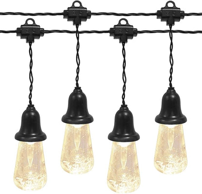 AWQ 60 FT Outdoor String Lights Commercial Grade Vintage Shatterproof Bulbs Weatherproof Patio String Lights for Wedding, Party, Holiday, Christmas, Birthday, Gathering Decoration (Warm)