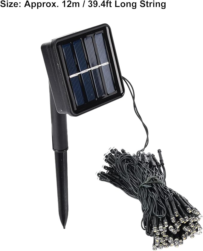 39ft 100LED Small Fairy 8 Lighting Modes Solar Power Outdoor String Lights watertight High Temperature resistant | Lumora