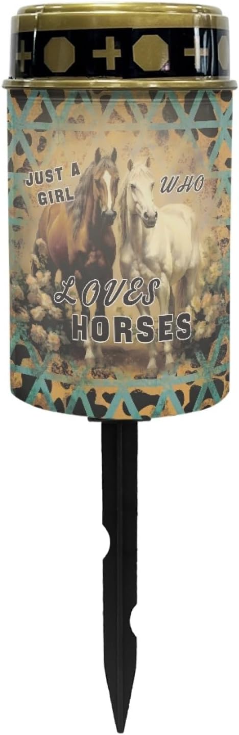 Vintage Aztec Horse Solar Lights Outdoor Waterproof Horse Solar Lantern Stake Lights Solar Pathway Lights for | Lumora