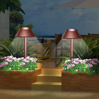 HANABASS Solar Garden Stake Light Outdoor Solar Powered Lawn Pathway Lighting Waterproof for Yard Patio Landscape Decor