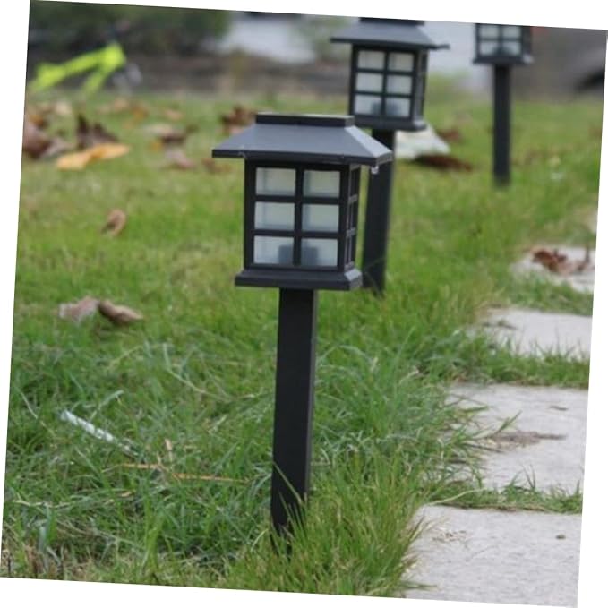 5pcs Solar Pathway Lights Outdoor Solar Spike Lights for Driveway Garden Walkway Landscape Warm