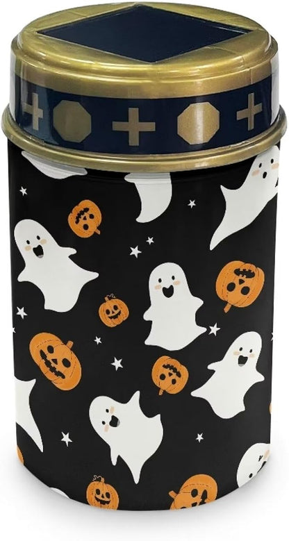 Ghost Pumpkin Cemetery Grave Solar Lights Outdoor Solar Garden Lights Waterproof Solar Powered Garden Lights for Halloween Outdoor Indoor Decor Holiday Gifts