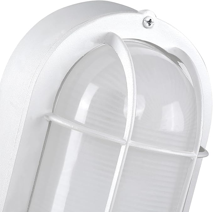 WISBEAM LED Bulkhead Light, Outdoor LED Wall Light for House, Dimmable, 6W Replace 60W, 450 Lumen 3000K Daylight White 80CRI, Waterproof, ETL Rated