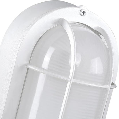 WISBEAM LED Bulkhead Light, Outdoor LED Wall Light for House, Dimmable, 6W Replace 60W, 450 Lumen 3000K Daylight White 80CRI, Waterproof, ETL Rated