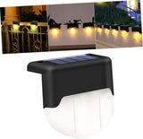 Veemoon Solar Powered Outdoor Stair Light Warm LED Fence Lamp for Handrail with Easy Installation Weather Resistant | Lumora