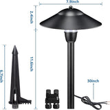 SUNVIE Low Voltage Pathway Lights Wired Path Light Outdoor 3W 12-24V 3000K Waterproof Aluminum LED Landscape Lights | Lumora
