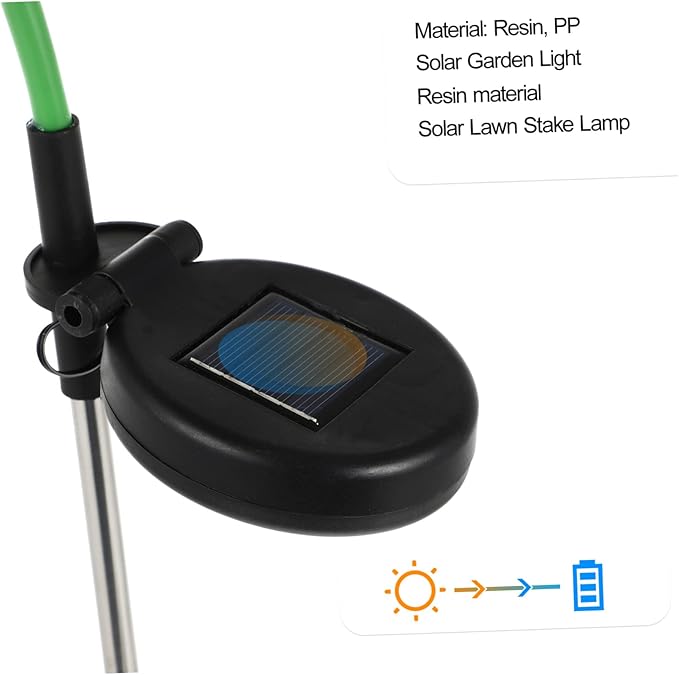 Milisten Solar Pathway Lights Led Flower-Shaped Lights for Garden Decoration Easy to Install Outdoor Lighting for Courtyards and Patios