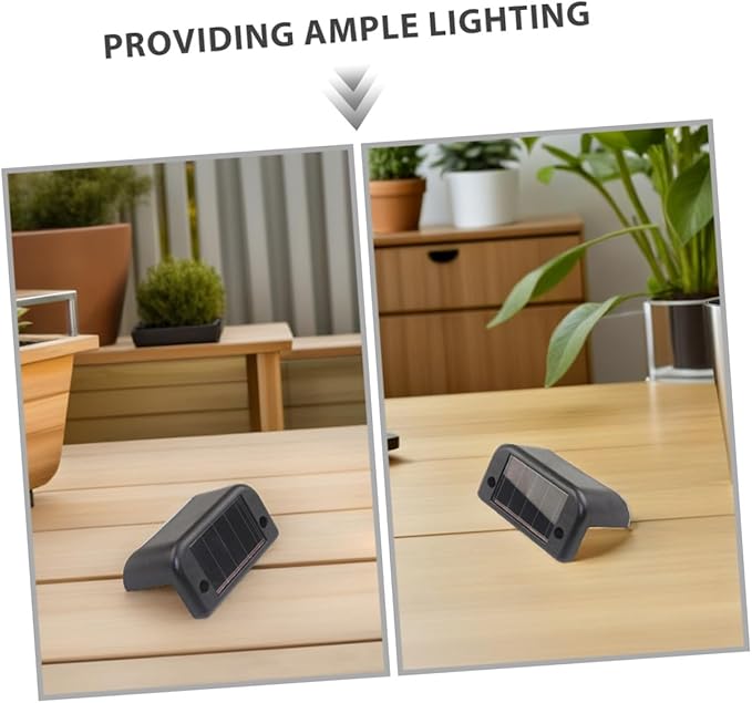 12pcs Solar Powered Waterproof LED Step Lights for Outdoor Stair Railing, Warm White Solar Deck Fence Lights for | Lumora