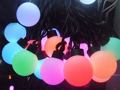 ELEOPTION Smartyard Led String Lights Solar Powered Outdoor Waterproof Night Light Decorative Lights for Outside Garden Camping Patio Party Holiday Wedding (Ball, Colorful)