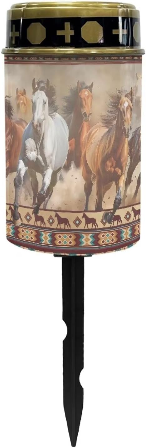 Aztec Horse Cemetery Solar Light Waterproof Solar Garden Light Book Light Decorative Solar Ligths Outdoor for Yard Path Walkway