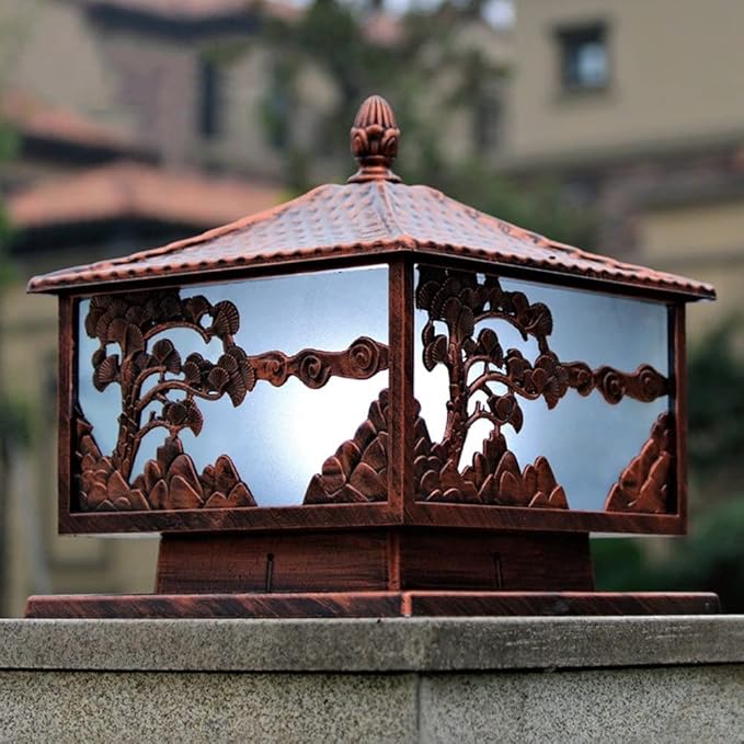 Household Vintage E27 Column Light Outdoor Villa Gate Light European Garden Waterproof Light Decoration Outdoor | Lumora