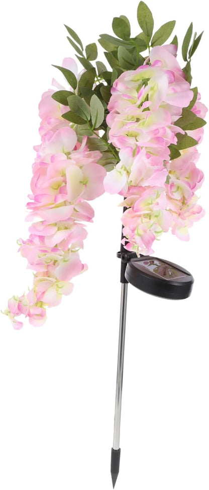 Mipcase Solar Pathway Light Led Solar-Powered Garden Landscape Lamp Outdoor Decorative Flower Design for Courtyards Parks and Pathways and Easy to Install