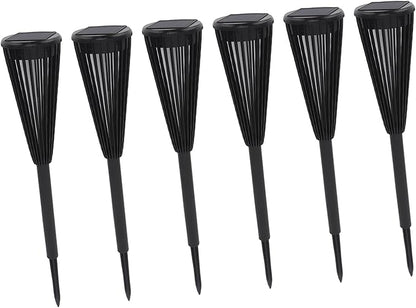 6 Pcs Solar Pathway Lights, IP65 Waterproof LED Landscape Lamps with Intelligent Light Sensing - Automatic On/Off Solar Powered Garden & Walkway Lighting