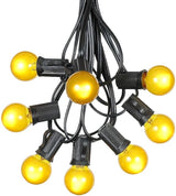 100 Foot G30 Outdoor Patio String Lights with 125 Yellow Globe Bulbs – Indoor Outdoor String Lights – Market Bistro | Lumora