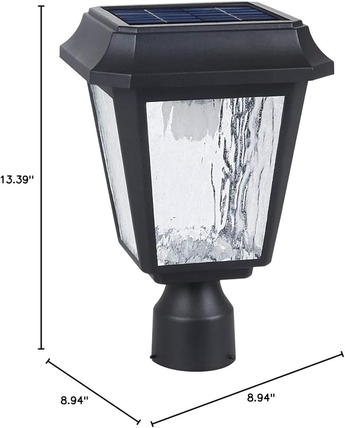 KMC Lighting ST4618Q-A Solar Lamp Post Lights Solar Post Lights Outdoor Post Lights Die-Casting Aluminum 3-inch | Lumora