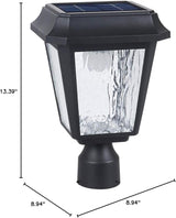 KMC Lighting ST4618Q-A Solar Lamp Post Lights Solar Post Lights Outdoor Post Lights Die-Casting Aluminum 3-inch | Lumora