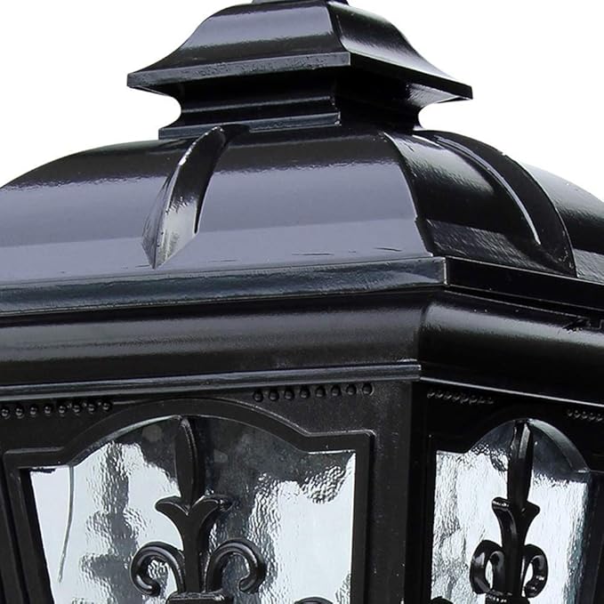 Lights Outdoor Anti-Rust Mini Street Light Garden Lamp European Victorian Aluminum Glass Outdoor Lawn Lamp Home | Lumora