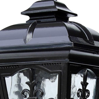 Lights Outdoor Anti-Rust Mini Street Light Garden Lamp European Victorian Aluminum Glass Outdoor Lawn Lamp Home Waterproof Villa Garden Lawn Lamp Yard Terrace Column Lantern E27 Edison Stadium