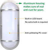 LIT-PaTH LED Bulkhead Light, Exterior Wall Light Fixture, 3000K Warm White, Aluminum, Outside Wall Sconce Lighting | Lumora