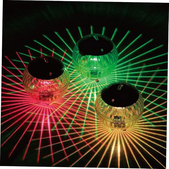 Solar Powered LED Lawn Lights 2pcs Plastic Solar Garden Path Lights with Colorful RGB Glow Outdoor Patio Yard Landscape Lighting