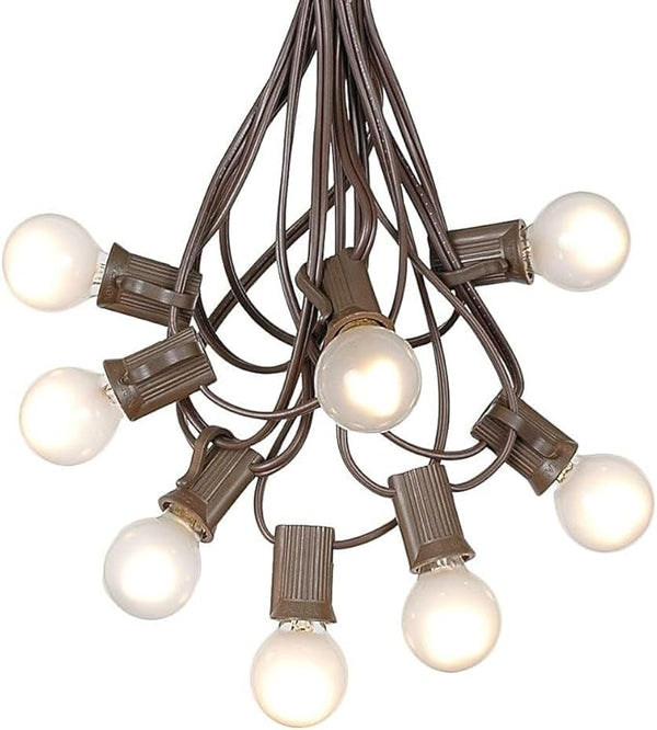 G30 Patio String Lights with 25 Globe Bulbs - Garden Hanging String Lights - Vintage Backyard Patio Lights | Lumora