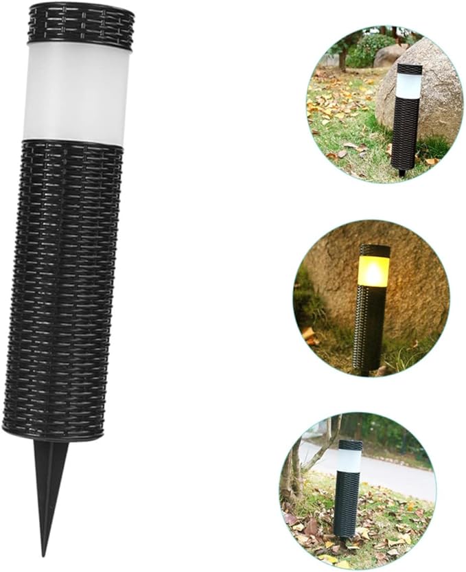 DOITOOL 5pcs Auto Off Solar Garden Light Solar Outdoor Stake Light for Pathway Lawn Decor Construction