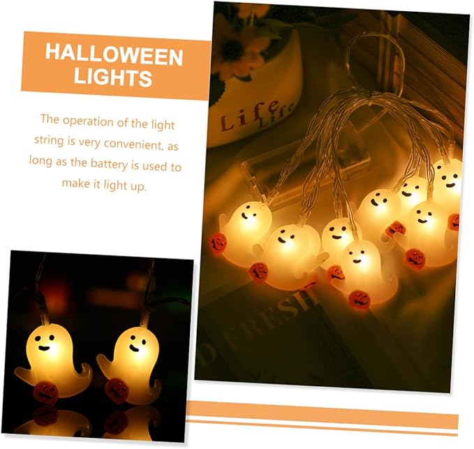 DOITOOL Halloween LED String Lights Bulbs Outdoor Halloween Party Decor for Windows Stairs and Haunted House | Lumora