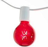 EST. LEE DISPLAY L D 1902 Indoor ＆ Outdoor G50 Globe Light Bulbs, Transparent Colored Glass, Incandescent, Steady | Lumora