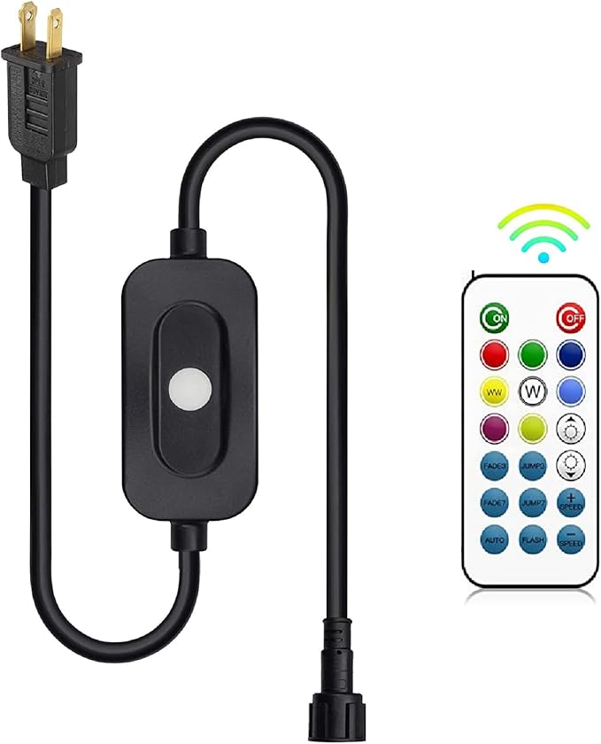 Mlambert 48FT RGB Outdoor Patio Lights Bundle with 1 Controller Box and 1 Remote
