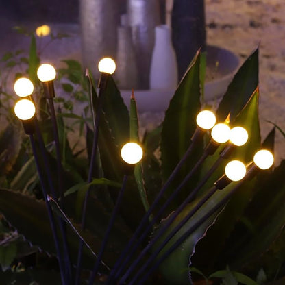 Solar Garden Lights, 8 LED Waterproof Outdoor Garden Pathway Lights, Warm White (2 Pack)