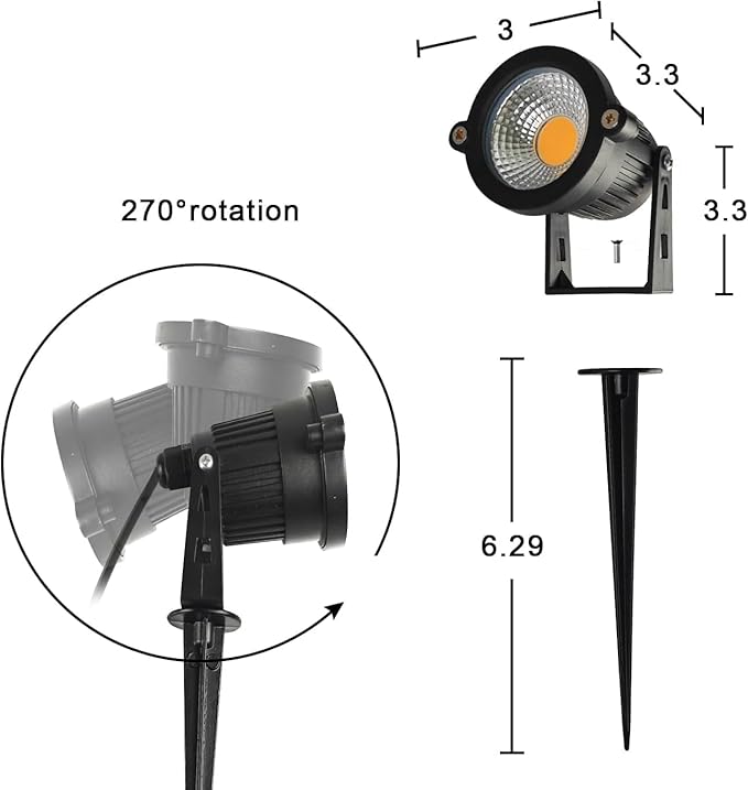 Low Voltage Landscape Lights 10W 12V Landscape Lighting with Connectors Warm White Waterproof Outdoor Spotlights | Lumora