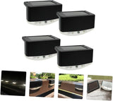 DOITOOL 4pcs Solar Pathway Lights Led Stair Lamps for Outdoor Garden Rechargeable High Conversion Rate Easy | Lumora