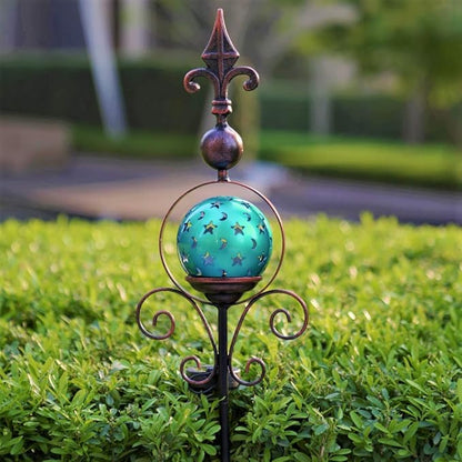 Garden Decor Solar Lights Outdoor Decorative Garden Stake Decorations for Outside Yard Patio Porch Lawn. Yard Art. (Blue Globe)